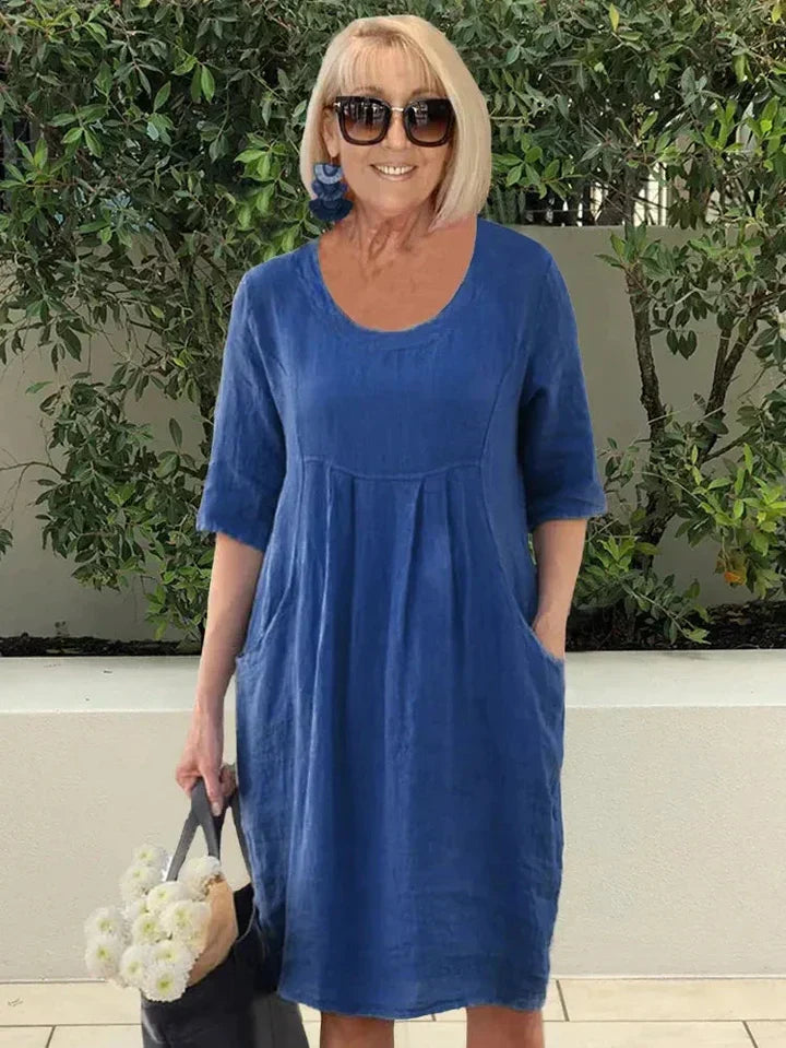 LISA | Loose Cotton Blend Dress