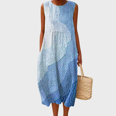Isla | Summer Dress in Fresh and Relaxed Checkered Pattern