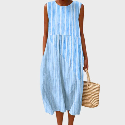 Isla | Summer Dress in Fresh and Relaxed Checkered Pattern