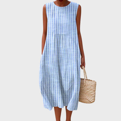 Isla | Summer Dress in Fresh and Relaxed Checkered Pattern