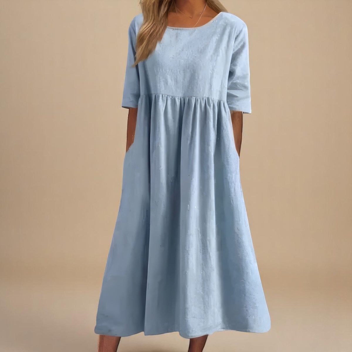 Leviana™ | Flattering Cotton Dress