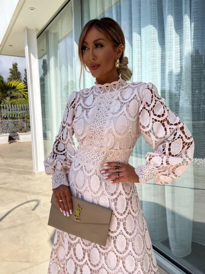 Georgia Stylish French Lace Dress