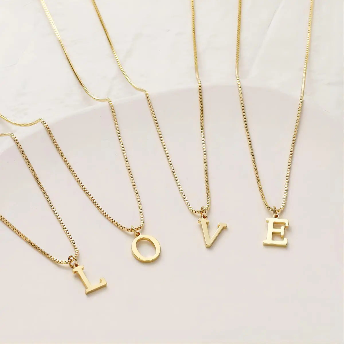 Necklace with Love Letter Initials