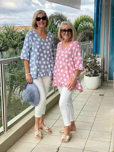 Jasmine | Stylish V-Neck Blouse