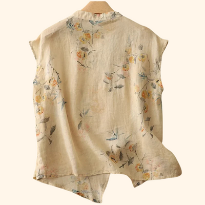 AMANDA LINEN TOP