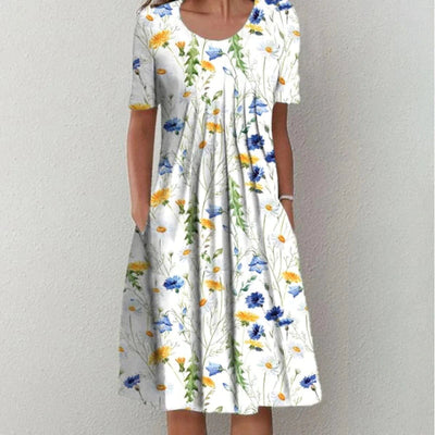 Leviana™ | Elegant and Casual Floral Dress with Pockets