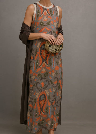 RAFFAELLA | Elegant Maxi Dress with Matching Stole