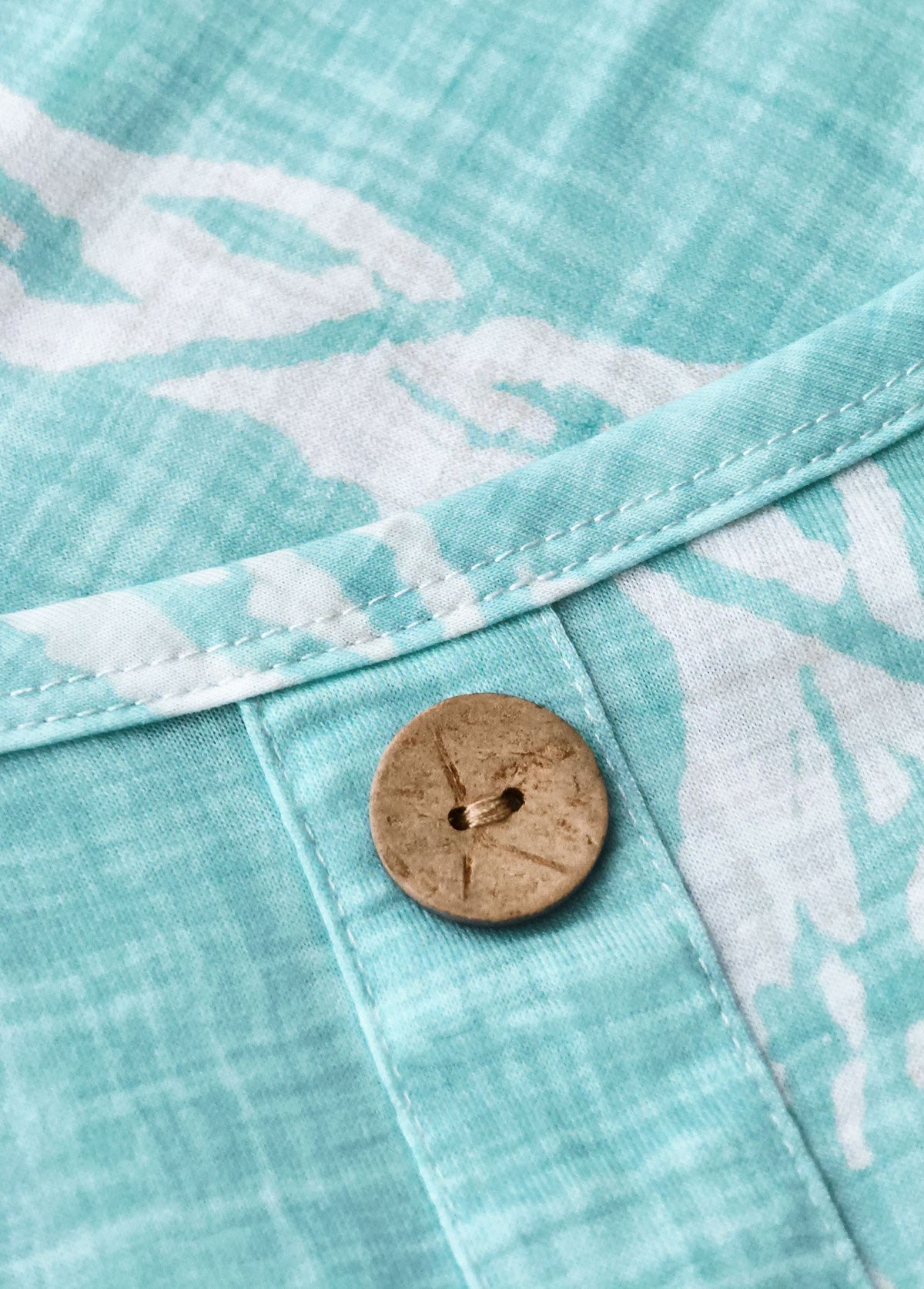 Claire Circular Ring Tropical Plants Print Strappy Dress