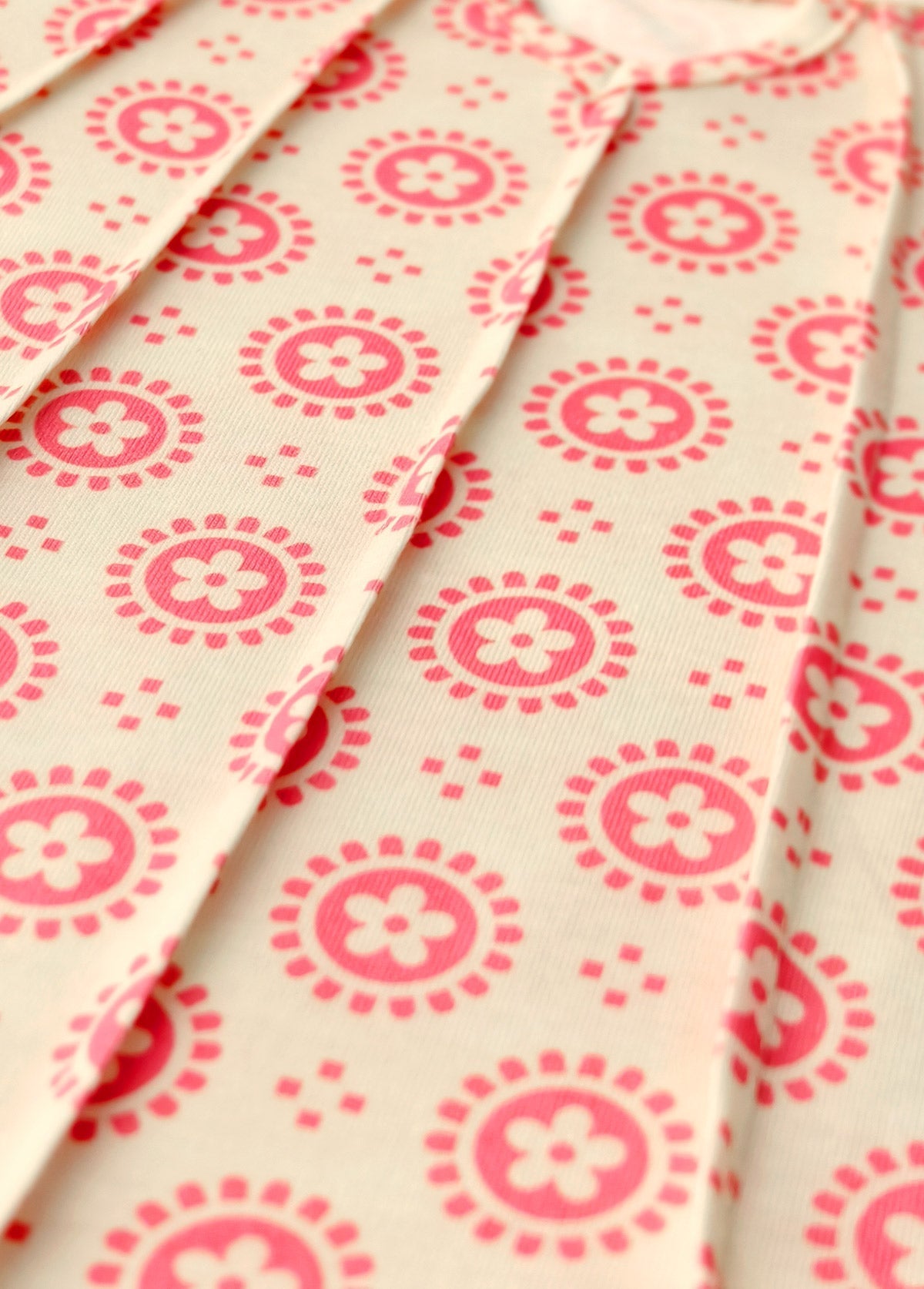 Hazel Beige Cut Out Floral Print A Line Sleeveless