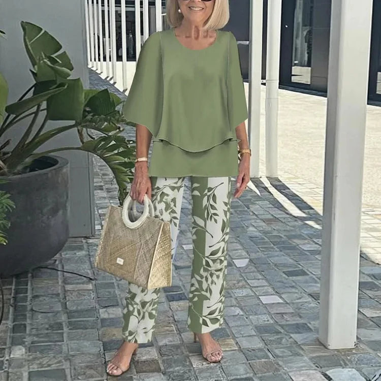 Genevieve | Stylish Trendy Print Two-Piece Set