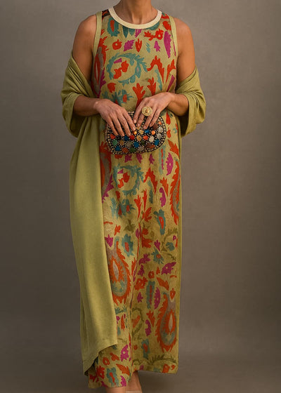 RAFFAELLA | Elegant Maxi Dress with Matching Stole