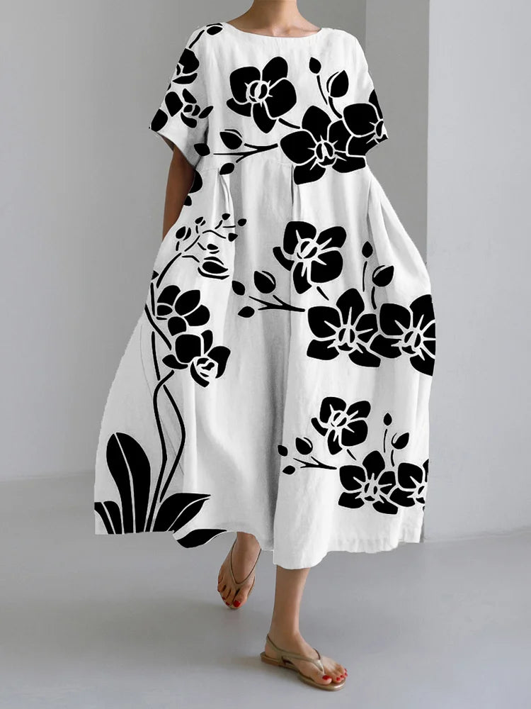 MARISELLA | Elegant floral dress for every occasion with a fluid and comfortable style