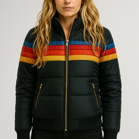 Dina Rainbow Puffer Jacket