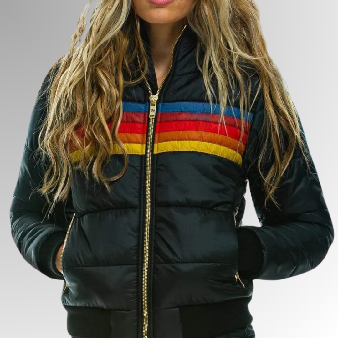 Dina Rainbow Puffer Jacket