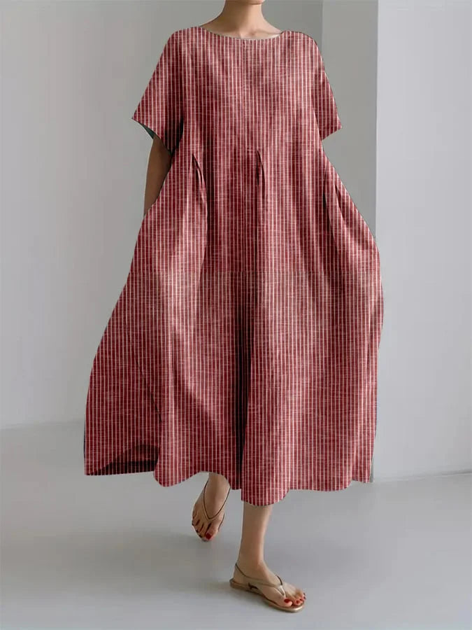 Bianca | Relaxed Long Dress with Retro Style and Comfortable Fit