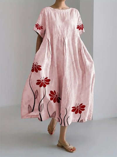 SABRINA | Long Floral Dress with Natural Elegance and Absolute Comfort for Every Casual Moment