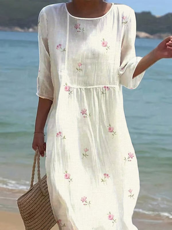 Isabelle Fiori | Lightweight Dress with Delicate Floral Print