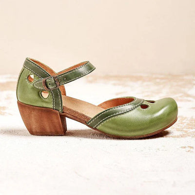 Amalia Comfortable Low Heel Sandals