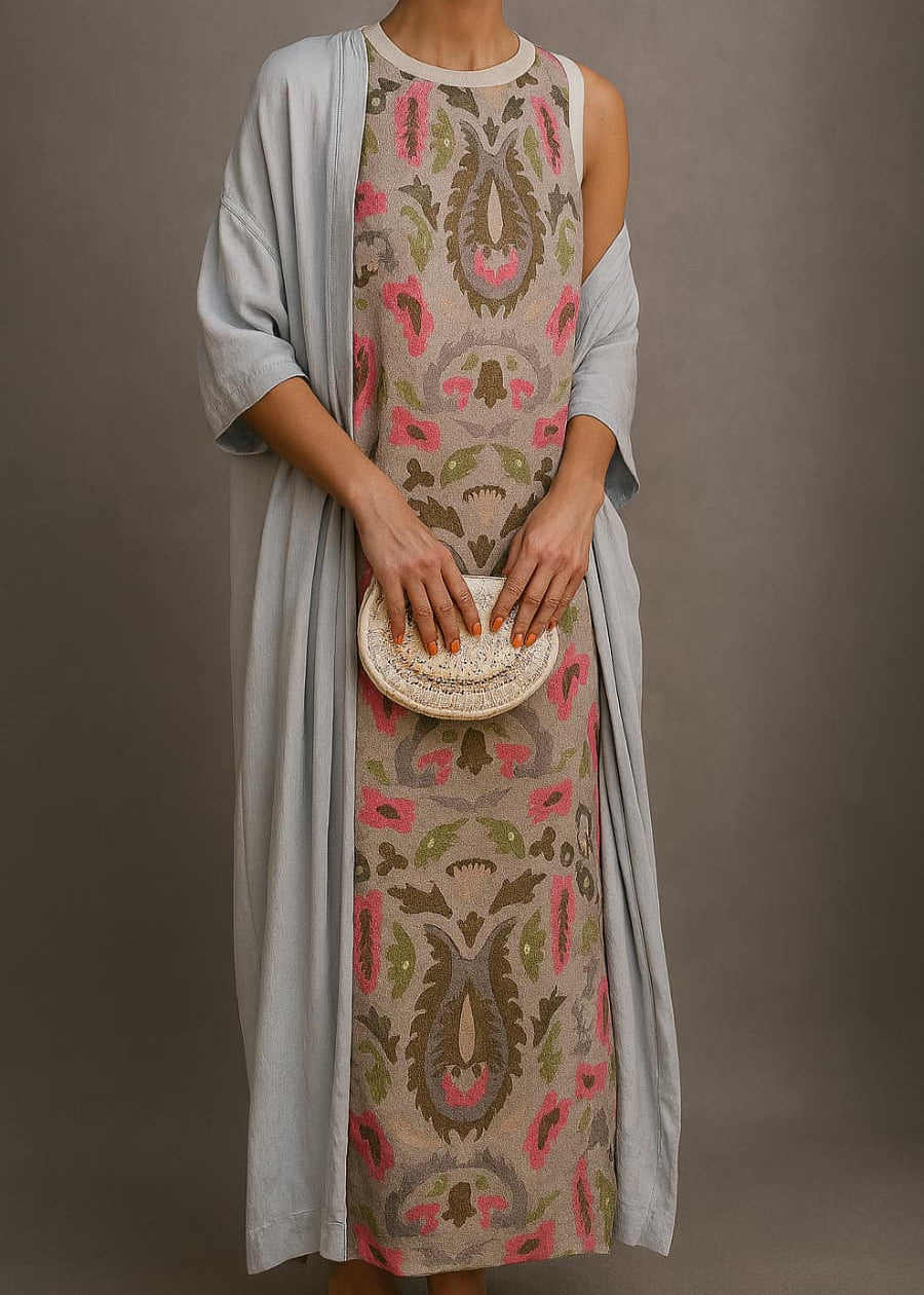 RAFFAELLA | Elegant Maxi Dress with Matching Stole