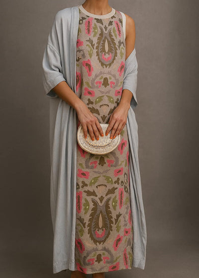 RAFFAELLA | Elegant Maxi Dress with Matching Stole