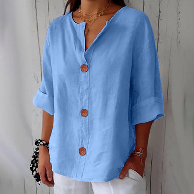 Leviana™ | Casual Linen Blouse