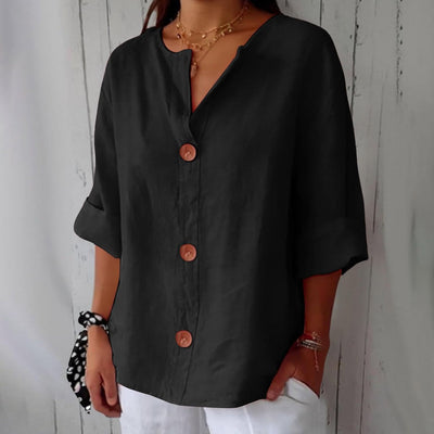 Leviana™ | Casual Linen Blouse