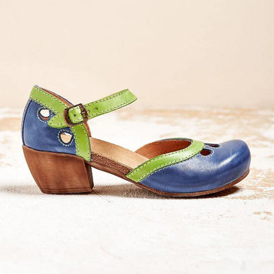 Amalia Comfortable Low Heel Sandals