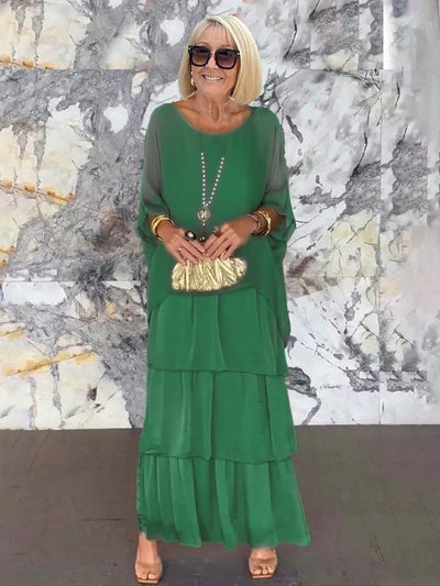 Fiona Gradient Clover Art Print Dress