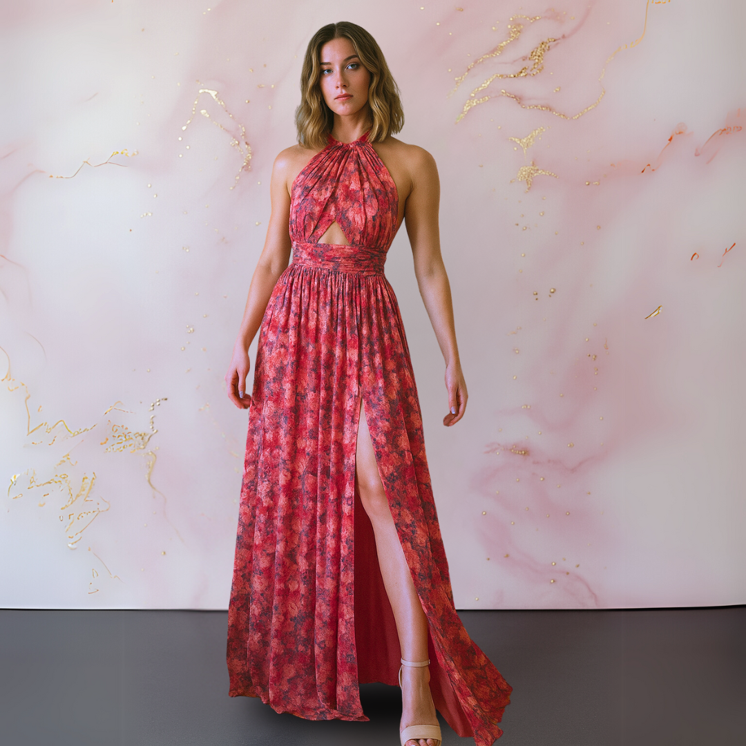 Vera | Elegant Dress with Floral Print that Celebrates Feminine Grace