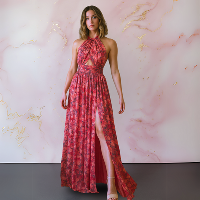 Vera | Elegant Dress with Floral Print that Celebrates Feminine Grace