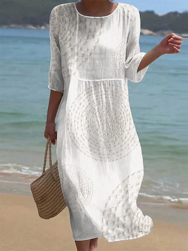 Mira Punto | Summer Dress with Delicate Texture