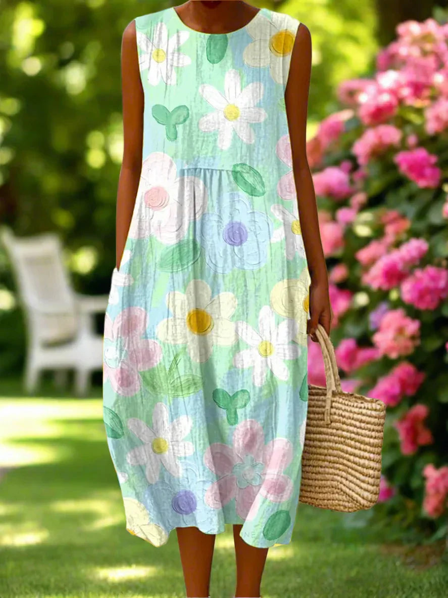 ROSELORA | WATERCOLOUR FLORAL SUNDRESS