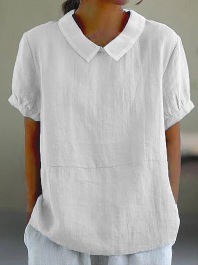 Amalie Relaxed Fit Collared Blouse