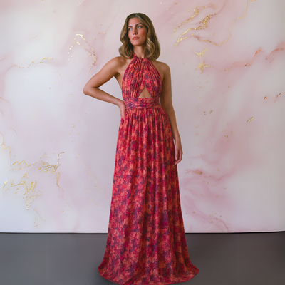 Vera | Elegant Dress with Floral Print that Celebrates Feminine Grace