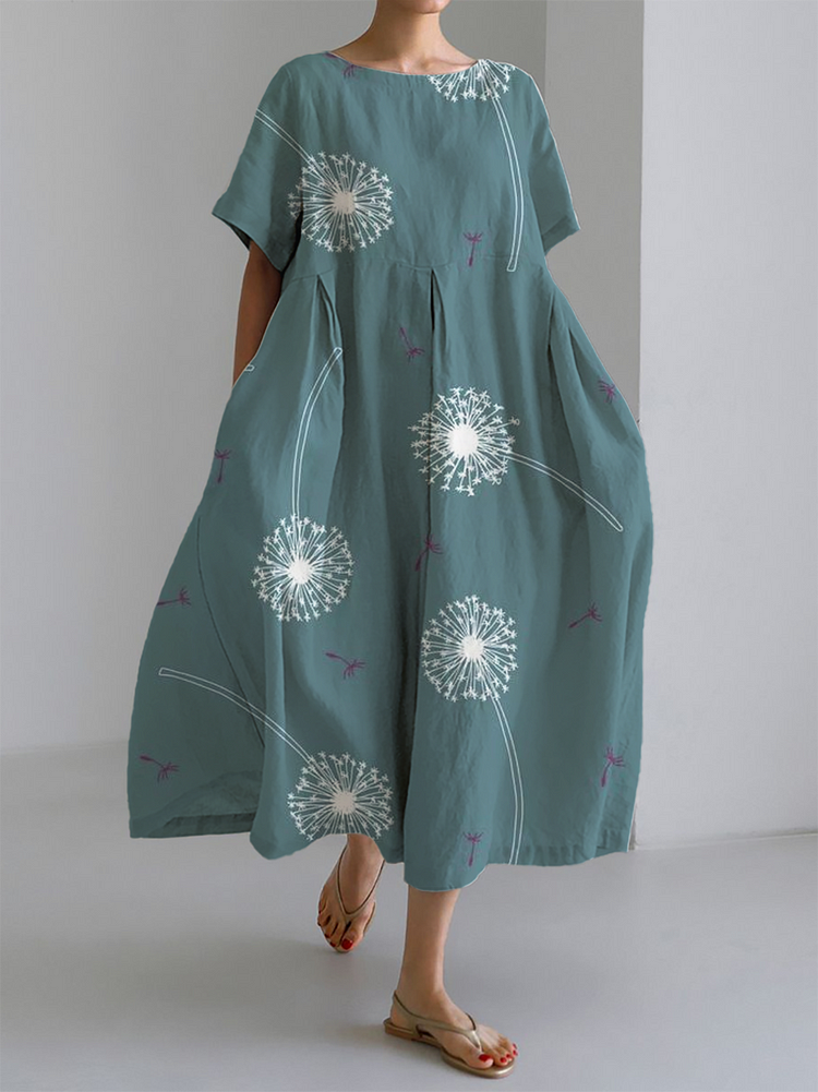 Gabriella | Long summer dress with a poetic print and absolute comfort