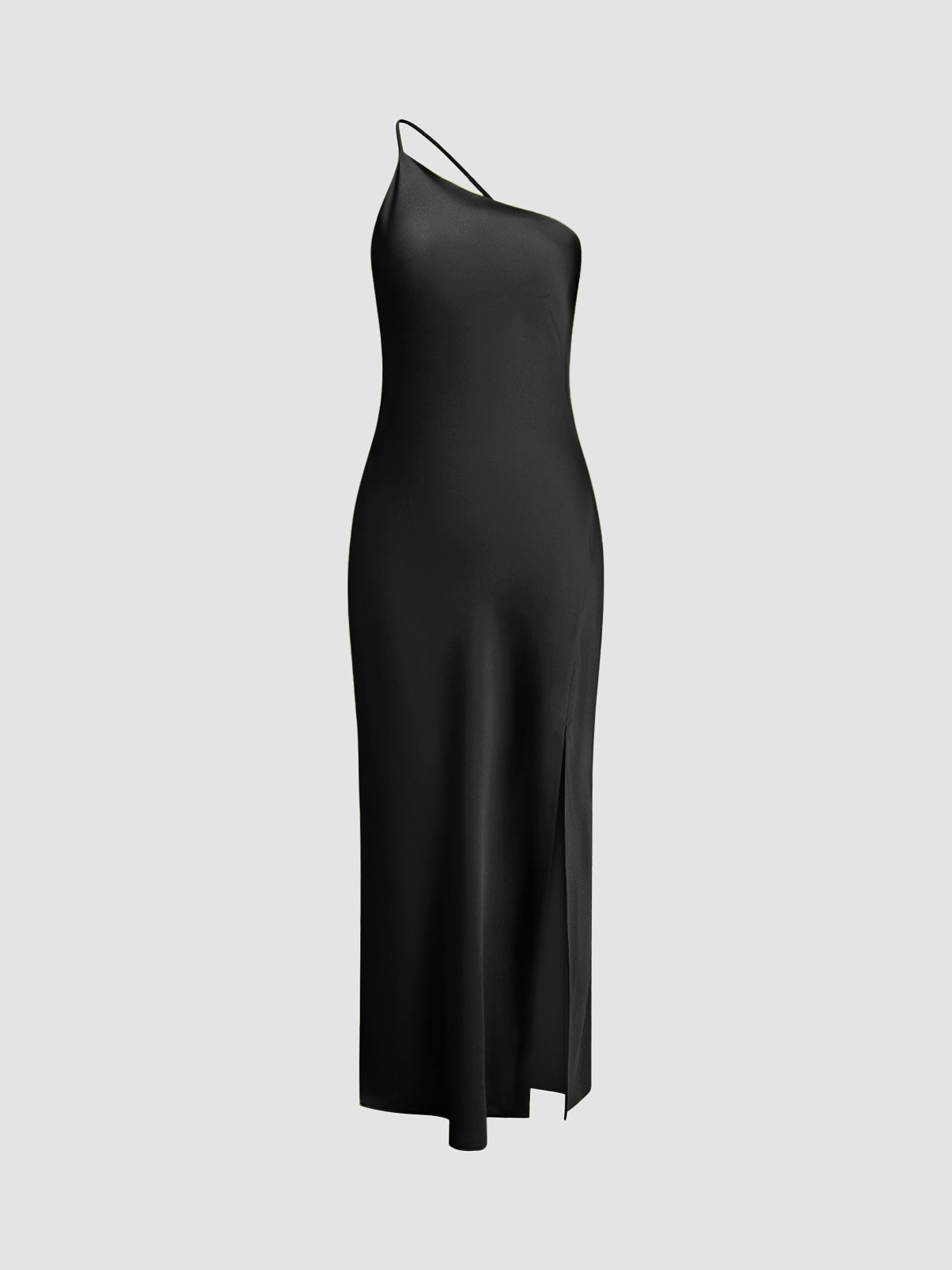 Celeste Moonlit Glam Satin Maxi Dress