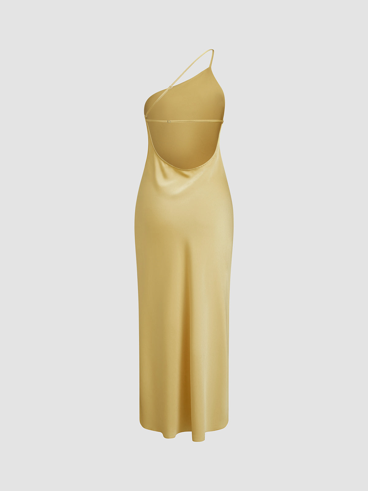 Celeste Moonlit Glam Satin Maxi Dress