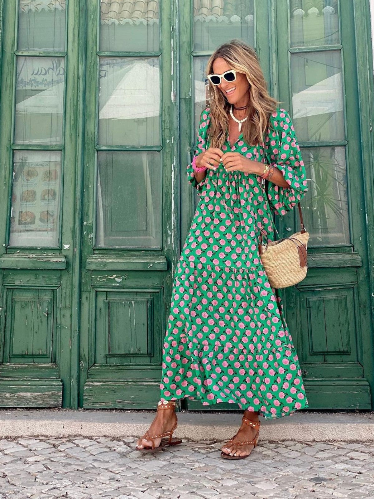 Luna Bohemian-Style Maxi Dress