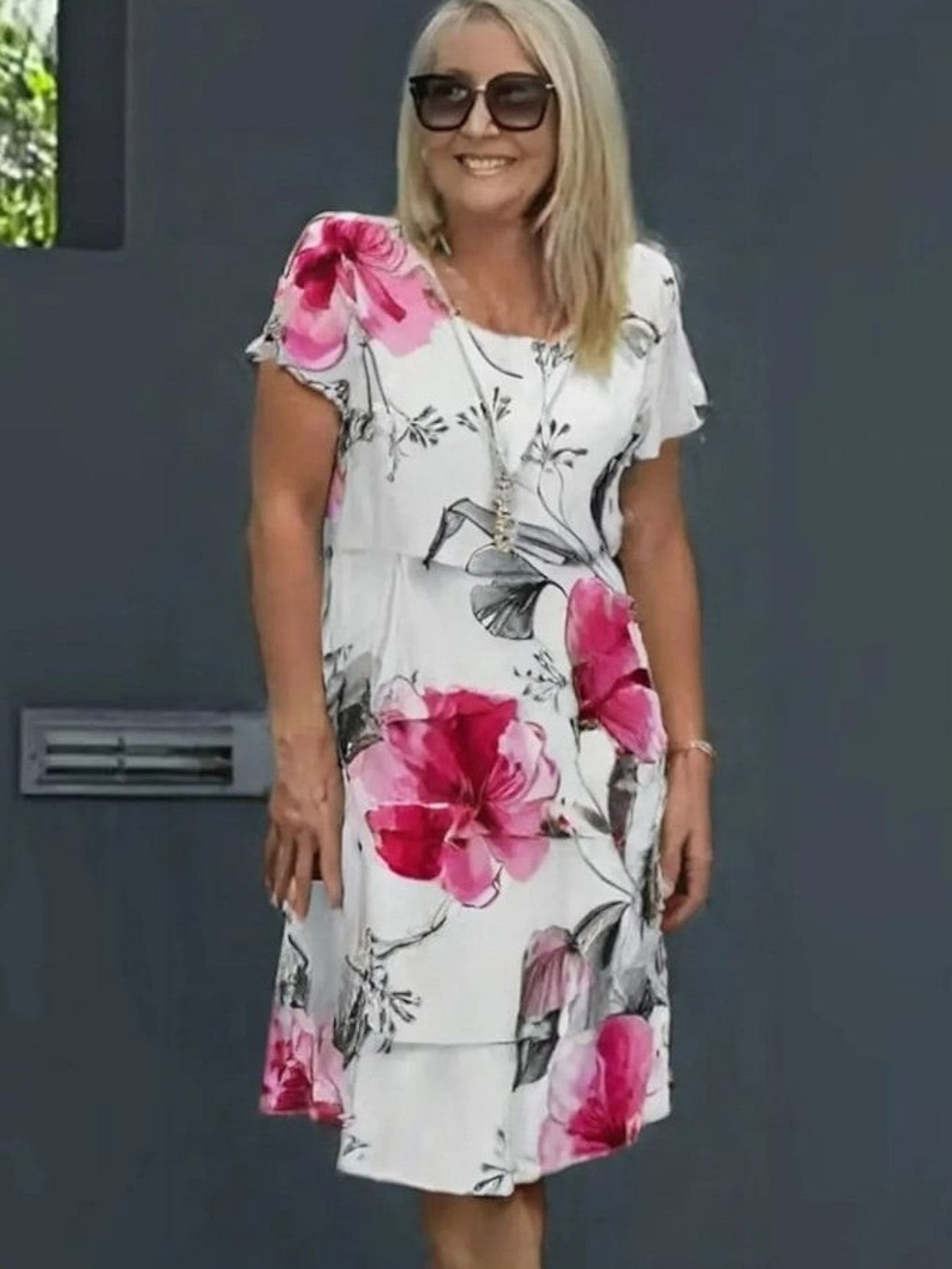 Lyra - Graceful Floral Elegance Dress