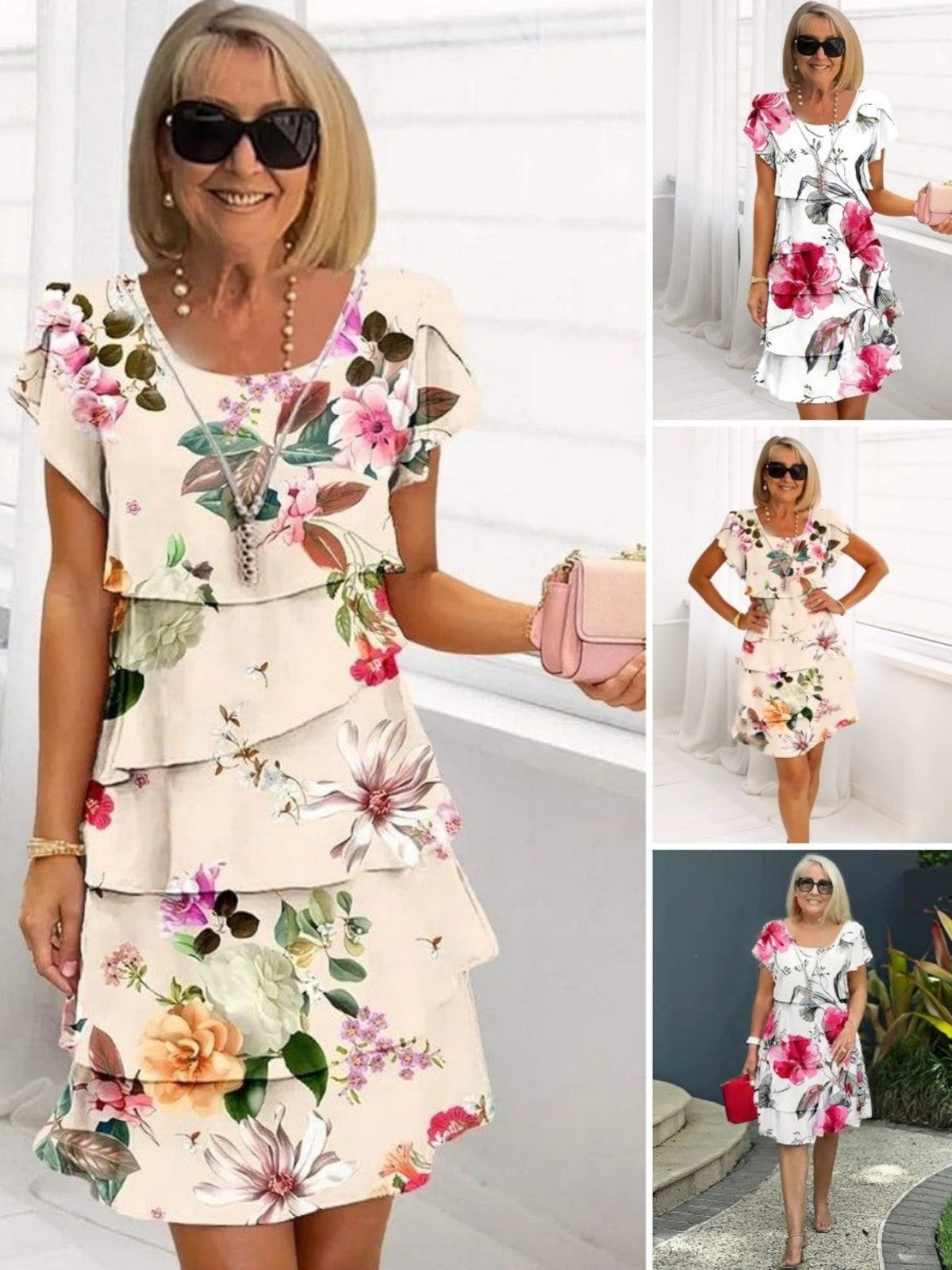 Lyra - Graceful Floral Elegance Dress