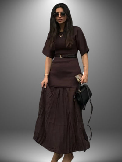 Anabella - Pleated Maxi Dress