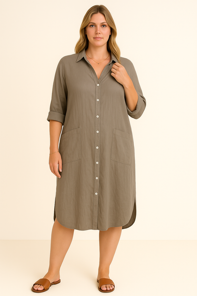 Allegra | Stylish Relaxed Shirt Dress