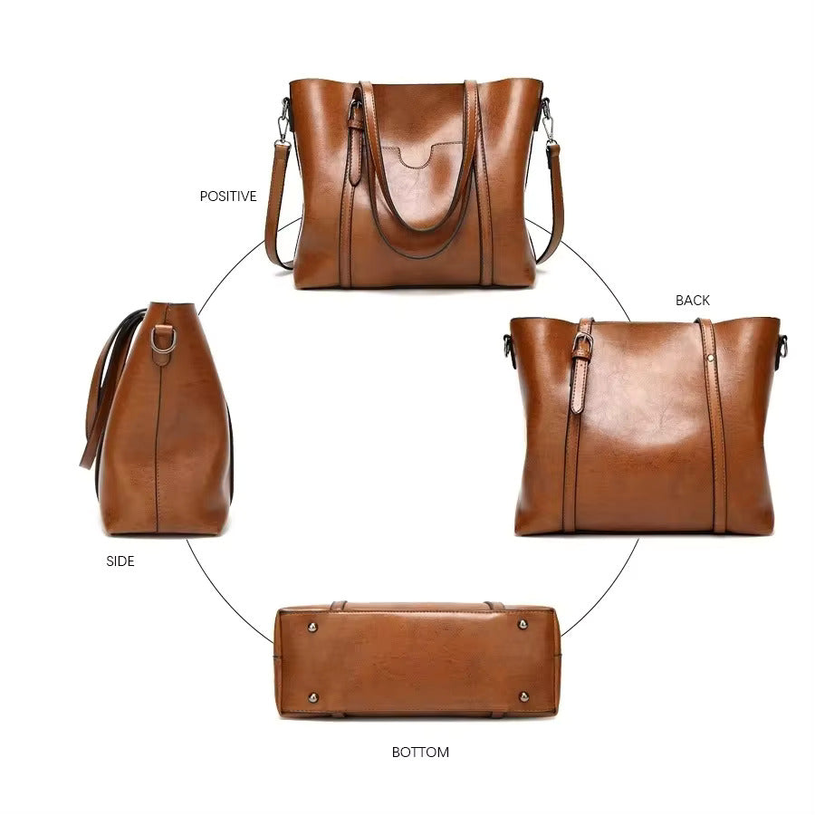 Louisa Leather Carrier Bag