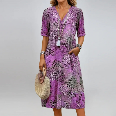 Harper Vibrant Print Midi Dress