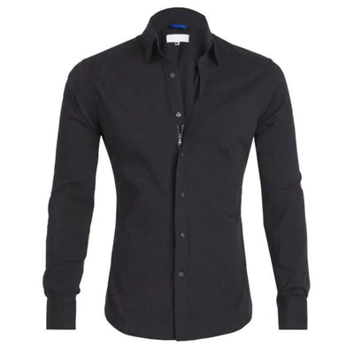 Leo Crease-resistant Zip-up Shirt