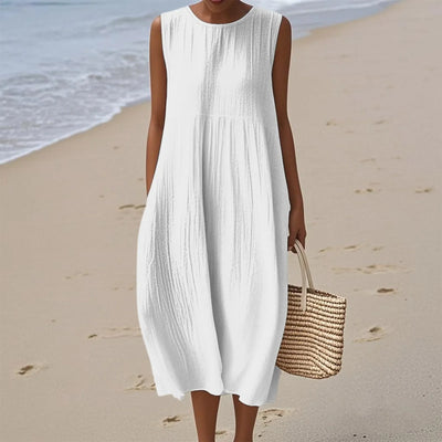 Sienna | Midi Sleeveless Dress for Effortless Summer Style