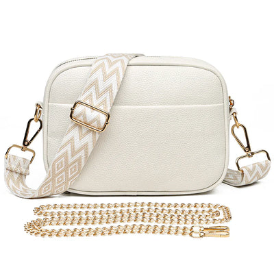 Zara Refined Leather Shoulder Bag