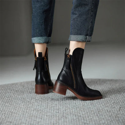 Margaret Elegant Leather Boots