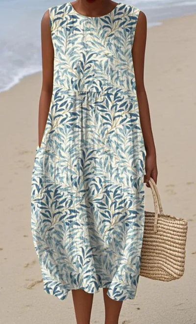 Adelina | Long Summer Dress Floral Patchwork