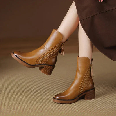 Margaret Elegant Leather Boots